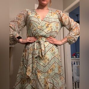 Green dress size M/ 8